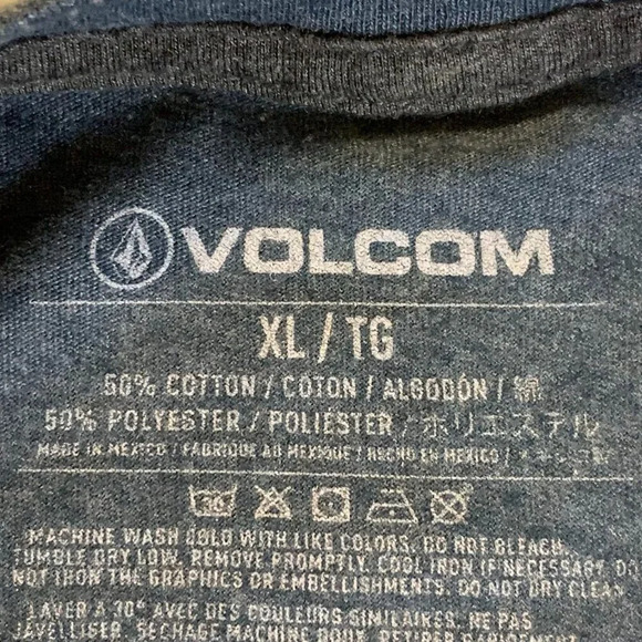 Volcom Boys Geometric Shark Bite Crew Neck Short Sleeve Shirt Size XL - Picture 7 of 10